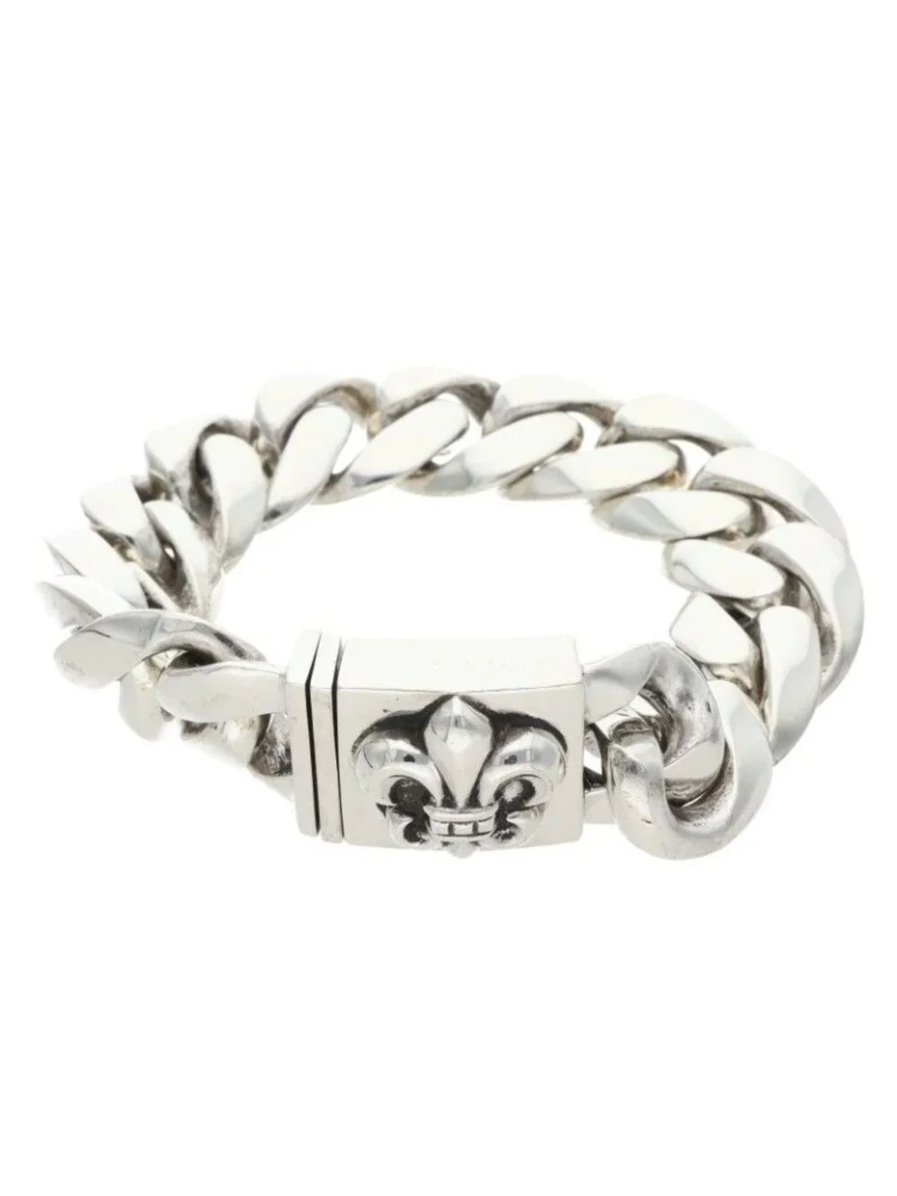 Chrome Hearts Clsc BS Large Box ID Classic Silver Bracelet